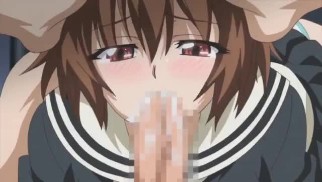 Animation Anime Blowjob Deepthroat Facial Hentai gif