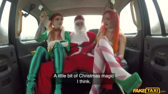 Alexxa Vice, Azura Alii - Filthy Santa And The Ho Ho Hoes (FakeTaxi)