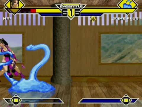 Jugando MUGEN   Ninja Girl Mai Shiranui vs Slime +