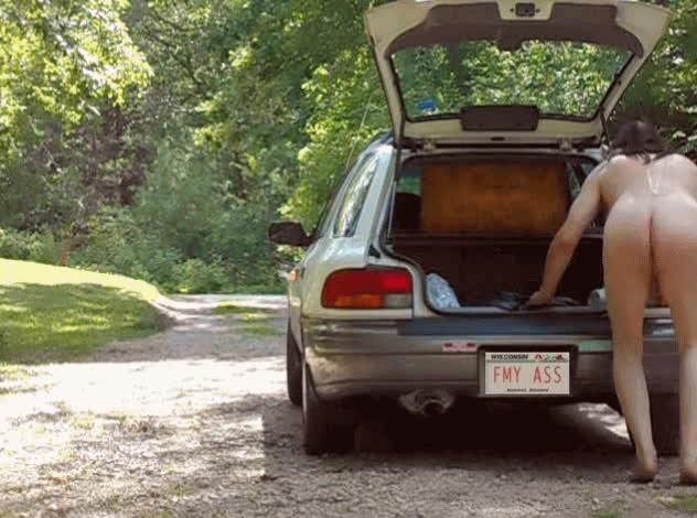 Ass exposures by my car at a public campground by Mark Heffron