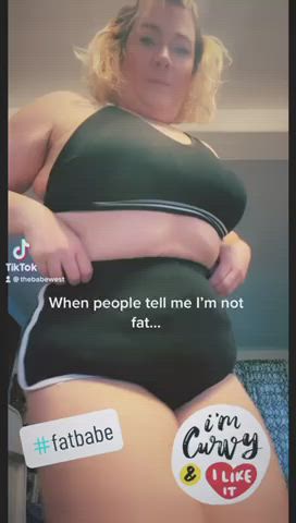 bbw chubby curvy cute dancing thick thighs tiktok gif