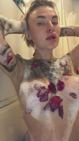 Bathtub Big Tits Fake Tits gif