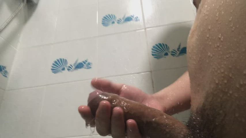 big dick hairy wet cock gif