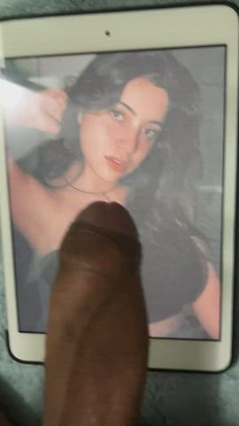 Nice cum in the bathroom for Liz