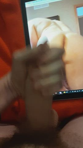 big dick cumshot gilf gif