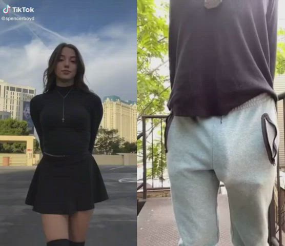 ass bbc babecock big dick interracial public split screen porn teen tiktok gif