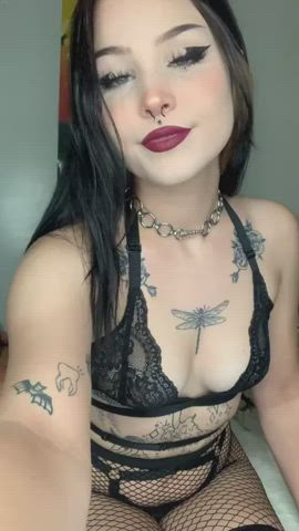 Goth Tits White Girl gif