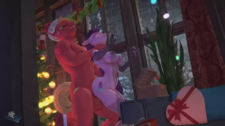 cartoon choking christmas fantasy glasses grabbing hardcore sfm stockings gif