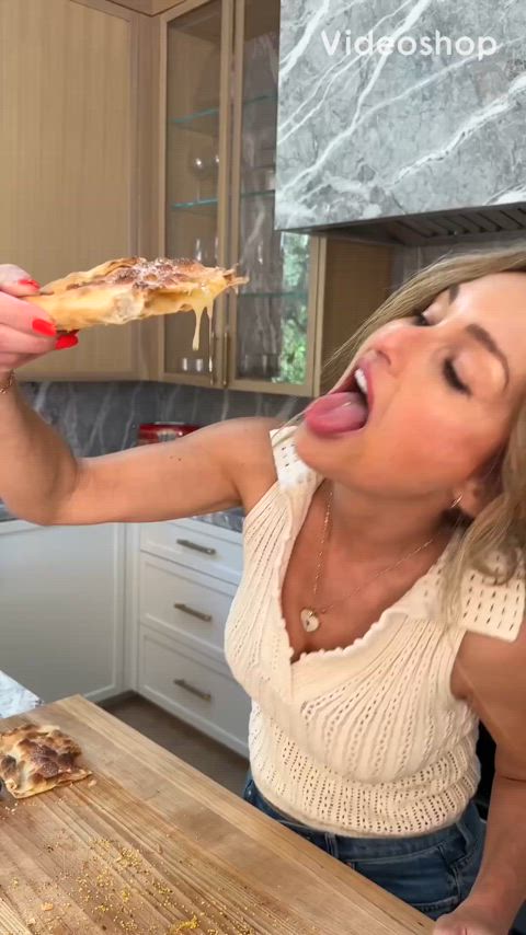 celebrity food fetish milf tongue gif