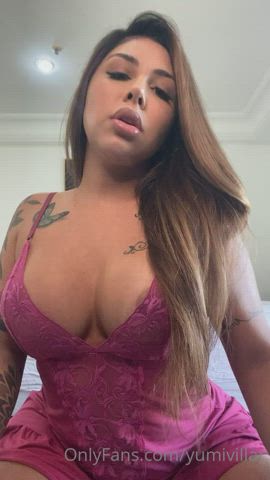 big tits tattoo tongue fetish gif