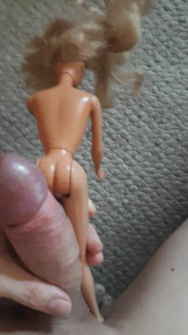 Blonde Doll Handjob Little Dick Male Masturbation Toy gif