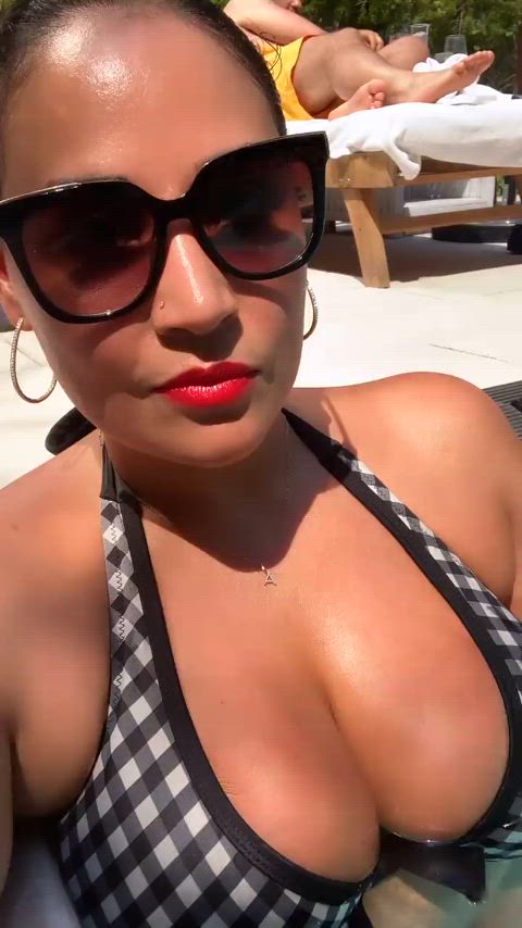 big tits bikini celebrity gif