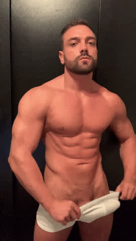 big dick muscles nude gif