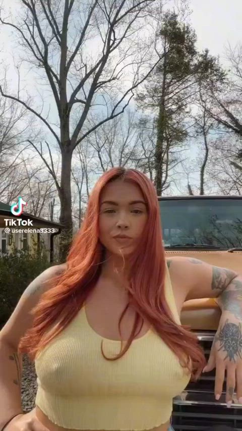 boobs flashing nipples nipslip tiktok r/tiktits gif