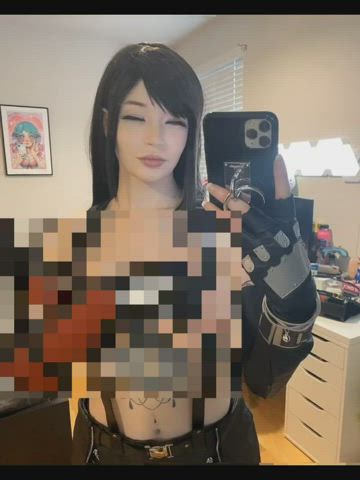 censored cosplay topless gif