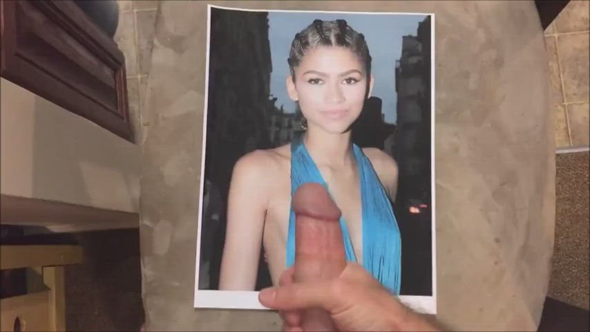 Cumshot Skinny Tribute Zendaya gif