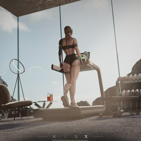 Lara Croft Working out (KISX) [ Tomb Raider]