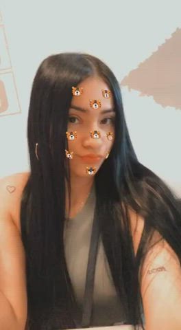kawaii girl small tits webcam gif