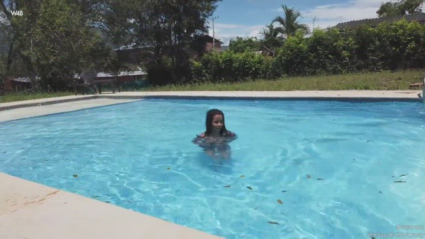 Pool Tits Topless gif