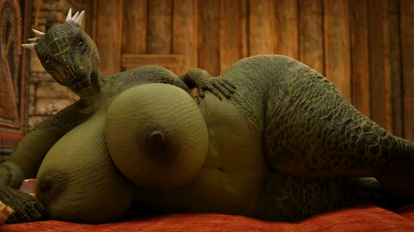 3d animation huge tits monster girl rule34 side fuck thick thighs gif
