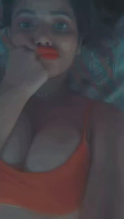 Big Tits Boobs Cute Selfie TikTok gif