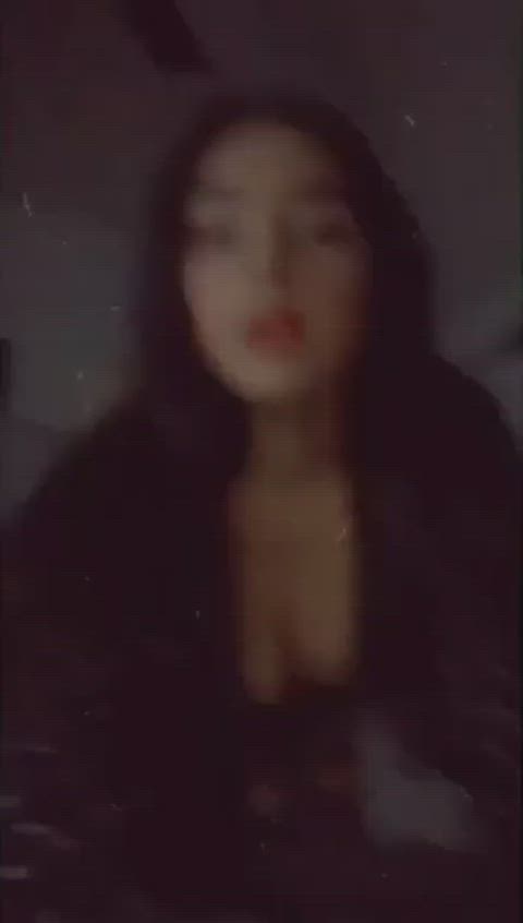 cleavage cute fucked girlfriend homemade selfie gif