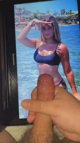 bikini cumshot tribute gif