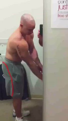 Giving a blow job in the change room