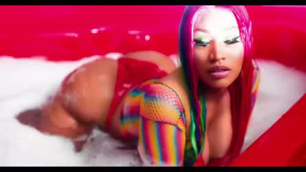 Celebrity Eye Contact Long Tongue Nicki Minaj gif