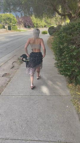 Just walking my dog