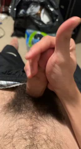 big dick cum cumshot jerk off precum solo teen gif