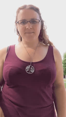 Outdoor Boob drop 😊😋