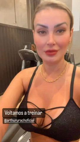 big tits brazilian celebrity cleavage thick gif