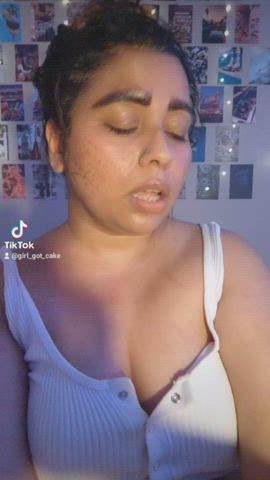 Big Tits Chubby MILF TikTok gif