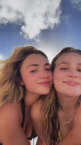 Bikini Cleavage Peyton List gif