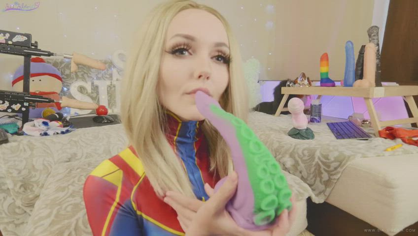 Blowjob Cosplay Sex Toy gif