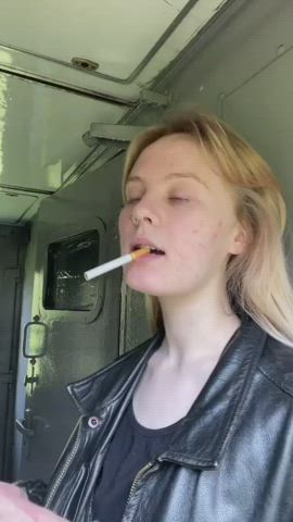 braces smoking teen gif