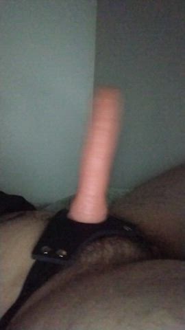 ftm hairy strap on gif