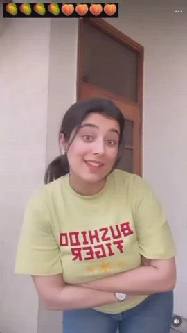 big tits clothed tiktok gif