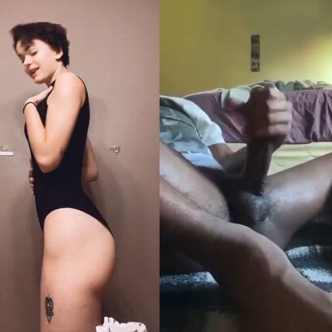 ass bbc babecock cumshot jiggle teen tiktok gif