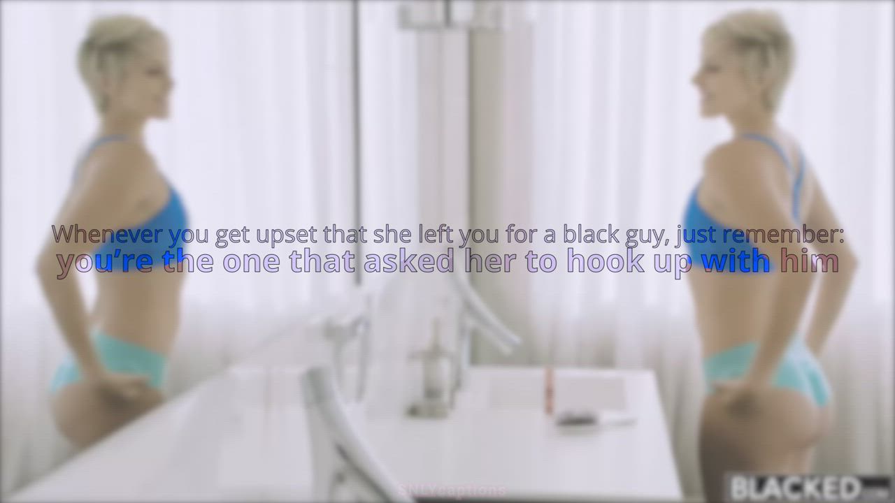 Caption Cheating Cuckold Ex-Girlfriend Hotwife Interracial Sharing gif