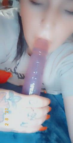 20 Years Old Blowjob Dildo Female Licking OnlyFans Sucking gif