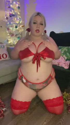 bbw christmas chubby curvy gif