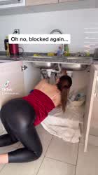 The plumber story .. can she find the right tool? ?