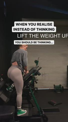 australian blonde fitness pawg workout gif