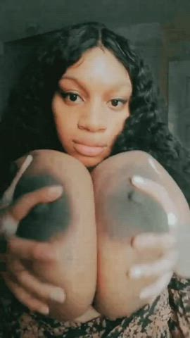 big tits boobs ebony huge tits gif