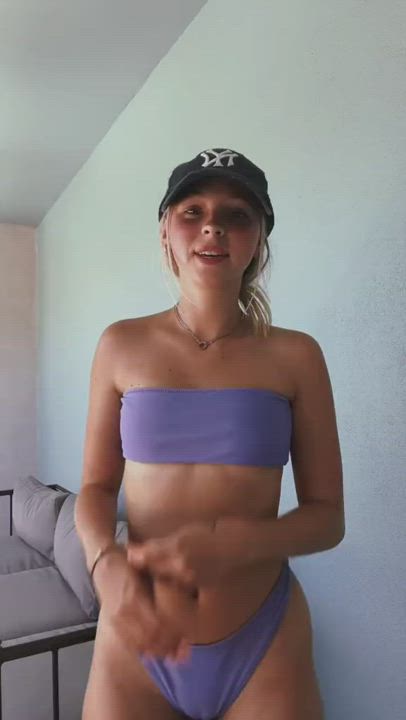 Bikini Blonde Dancing gif