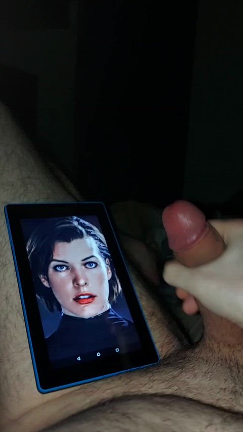 Milla Jovovich cum tribute