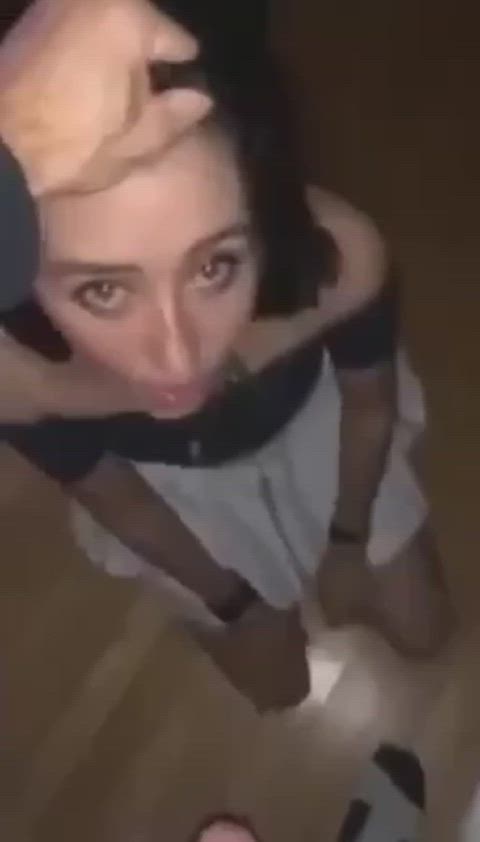 blowjob cute homemade smile white girl gif