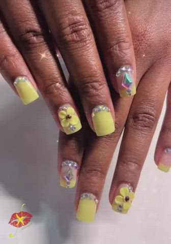 Art Babe Ebony Fetish Fingering Girlfriend Kinky Nails gif